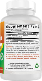 Best Naturals Quercetin 1000 mg/Serving 120 Veggie Capsules (120 Count (Pack of 3))