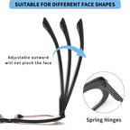 JM 3 Pack Oversized Cat Eye Reading Glasses for Women Funky Blue Light Flexible Cateye Readers +2.0