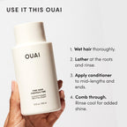 OUAI Fine Shampoo and Conditioner Set (10 Fl Oz)