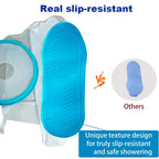 Tideshake - Non-Slip Waterproof Leg Cast Cover for Showering, Reusable Adult Short Leg Cast Protector, Cast Covers for Shower Leg, Cast Bag for Shower, Cast Cover for Showering Foot