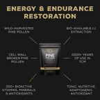 Surthrival: Pine Pollen Powder (8 oz), Wild Harvested, Energy & Endurance Restoration