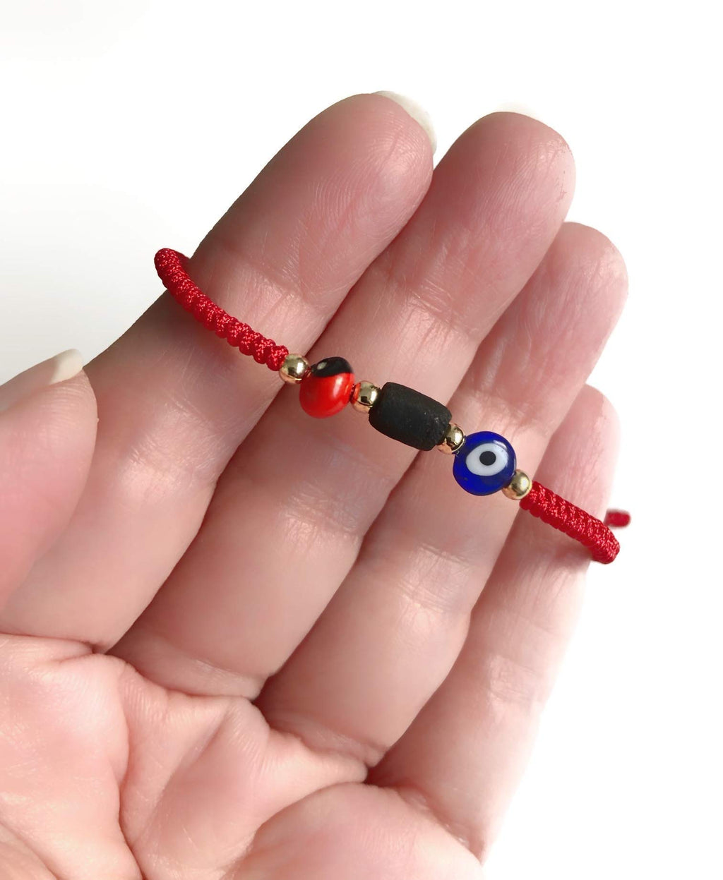 Powerful Prosperity Red Unisex Adult Lucky Bracelet Evil Eye Real Azabache