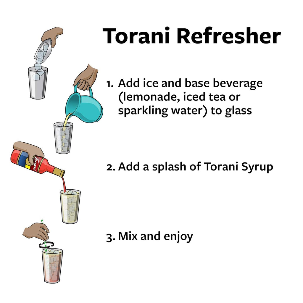 Torani Flavored Drink Syrup Soda Shop Variety Pack, 25.4 fl oz, Set of 4