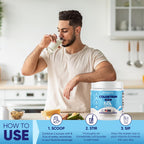 Vitamatic Bovine Colostrum Powder - 50% Highest IgG -120 Gram - Supplement for Gut Health, Hair Growth, Beauty, Muscle Recovery, & Immune Support - Easy to Mix - Unflavored - 60 Servings