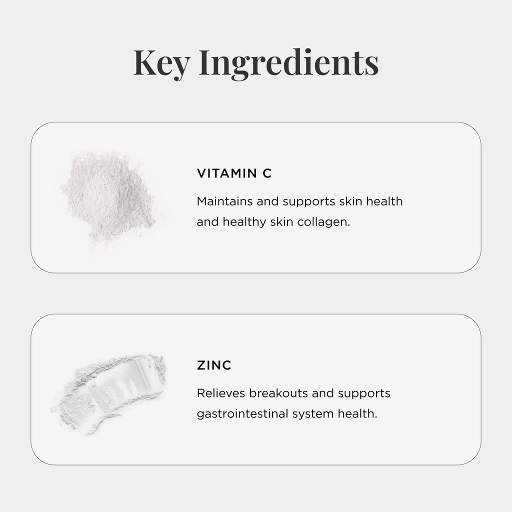 JSHealth Skin and Digestion Formula. Clear Skin Supplement with Zinc, Burdock, Turmeric. Supports Healthy Skin and Digestive Comfort. Vegan (60 Tablets)