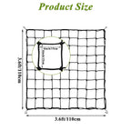GBACHOOSE 2 Pack 5x5 ft Elastic Trellis Netting for Grow Tent, Heavy Duty Plant Support Net with Steel Hooks and 100 Zip Ties, Black Garden Trellis Net for Tomatoes, Cucumbers, Vines