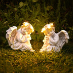 Garden Angel Statue Outdoor Decor Angel Solar Light Outside Decorations