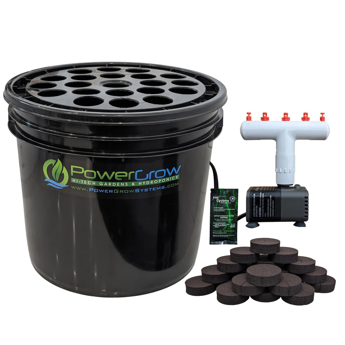 Plant Cloning Machine - Deluxe 21-Site Bucket Cloner Kit by PowerGrow Systems