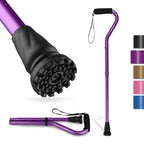 GPTCAMP Walking Cane and Walking Stick for Men Women,Lightweight Folding Canes with Offset Soft Cushioned Handle,Adjustable & Collapsible,Mobility & Leg Surgery Recovery