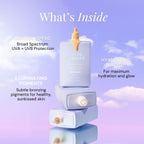 Naked Sundays CabanaGlow Sheer Tint SPF 50 – Lightweight Sunscreen Serum with Non-Nano Zinc, Hydrating Skincare Ingredients & Natural Radiant Glow