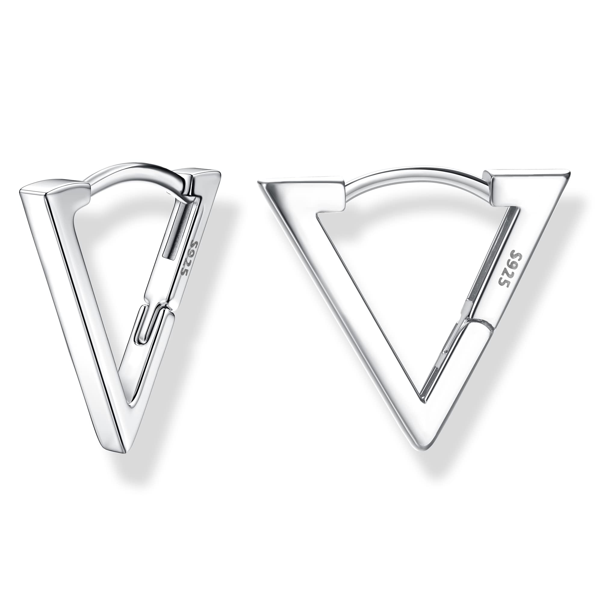 MILACOLATO Solid 925 Sterling Silver Small Huggie Hoop Earrings for Women