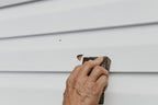 Mendyl Vinyl and Stucco Siding Repair Kit - Cover Any Cracks Holes or Blemishes - White Durable Self-Adhesive Paintable Vinyl Siding Patch Cut to Fit and Cover Any Cracks - 2 Patches (10)