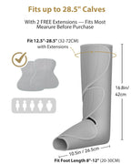 FIT KING Air Compression Leg Massager, Pneumatic Compression Boots for Circulation & Pain Relief, Swelling, Edema, RLS - Foot and Calf Massager Gift for Mom Wife