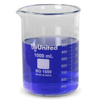 United Scientific™ Borosilicate Glass Beaker, 1000ml, Autoclavable, 1 Each
