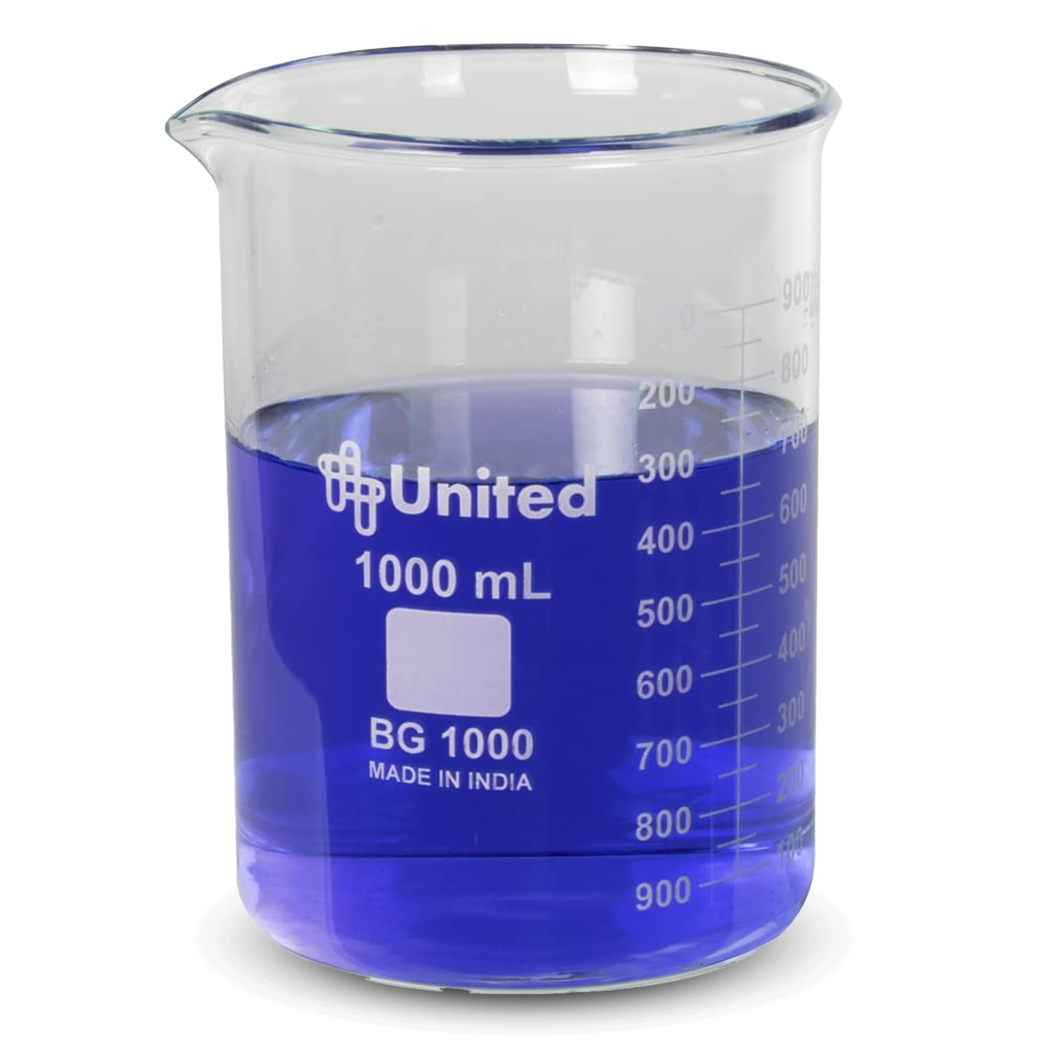 United Scientific™ Borosilicate Glass Beaker, 1000ml, Autoclavable, 1 Each