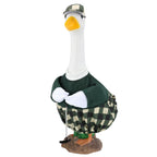 Arrowbash Golfer Goose Outfit Teeing Off Porch Yard Golfer Costume Clothes Fit for 23" Goose with Golf Clubs and Pins for Lawn Decor Outdoor Garden Patio Statue Art