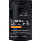 Sports Research® Turmeric Curcumin w/Coconut Oil & BioPerine® - 60 Count