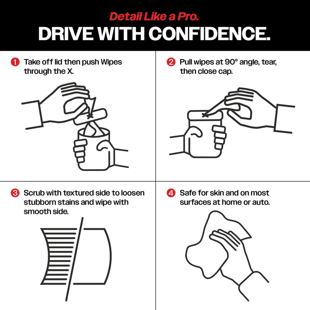 Malco Duplex Heavy Duty Cleaning Wipes for Home and Auto, 130 Wipes