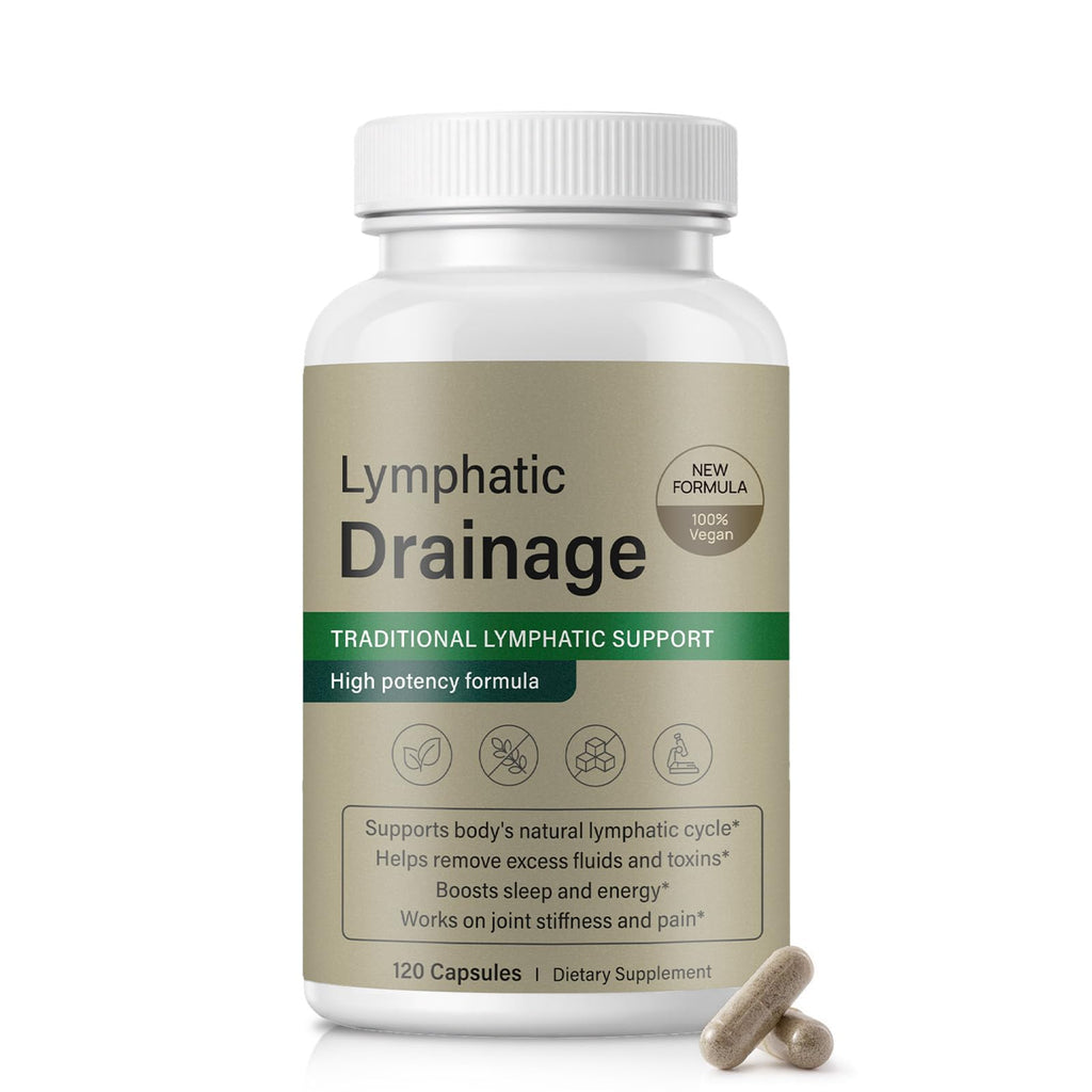 Bivinke Lymphatic Drainage Supplement, Lymphatic Drainage Capsules with Dandelion, Burdock, Cleavers & Echinacea, Supports Bloating, Fluid Balance & Daily Lymphatic Wellness – 120 Capsules
