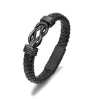 abooxiu Stainless Steel Cremation Bracelet for Ashes, Black, Memorial Jewelry Keepsake Bangle for Men & Women