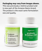 Amazon Basics Probiotic 35 Billion CFU, 8 Probiotic Strains with Prebiotic Blend, Supports Healthy Digestion, 30 Vegetarian Capsules, 1 Month Supply (Previously Solimo) (Pack of 2)