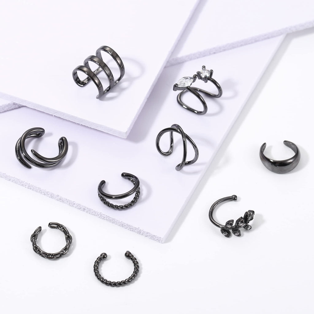 HAIAISO 18 Pcs Ear Cuffs Non Piercing for Women