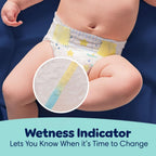 Pampers ZZZ Overnight Diapers, Size 6 (23-44 lbs), 72 Count, Nighttime Protection Disposable Baby Diaper