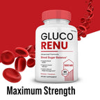 Gold Nutra GlucoRenu Capsules, GlucoRenu Pills, Maximum Strength All Natural Vitamin Supplement Formula, 60 Capsules per Bottle (3 Pack)
