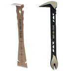 Spec Ops Tools Trim Bar, Pry Bar for Carpentry & Nail Pulling, High-Carbon Spring Steel, Beveled Edges, 9.5" Multi Pack