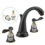 RP25513 faucet stem assembly Replacement Kit for two handle faucet repair kit with RP24096 Cartridge RP4993 Seats Springs RP24097 1/4 Turn stop, 2 Pack