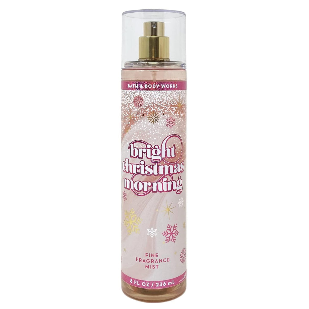 Bath & Body Works Fine Fragrance Body Spray Mist 8 fl oz / 236 mL (Bright Christmas Morning) Packaging Design Varies