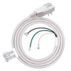 ELEGRP 0651510LY L15515 L22515 18AWG LCDI Power Cord Plug for A/C Air Conditioner, E250451 UL Certified, 7.5FT Leakage Current Detection Interrupter Replacement, 120V 10A 1200W 60Hz NEMA 5-15P, 1 Pack