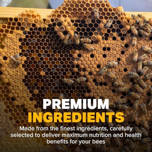 Mann Lake Ultra Bee Pollen Substitute Patties, High Protein, Boosts Brood, Healthy Colony, Beekeeper Essential, Free from Animal by-Products, Rich in Vitamins & Amino Acids, 40 Lbs