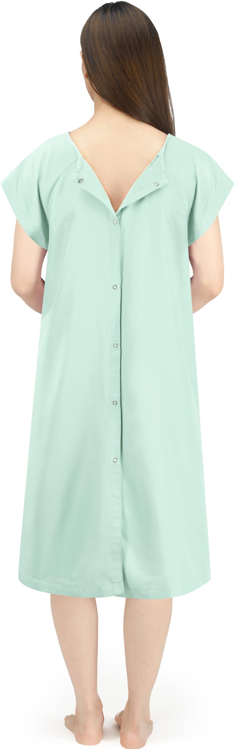 Women's Hospital Gown Patient Gown, Green Lilly, Large-X-Large