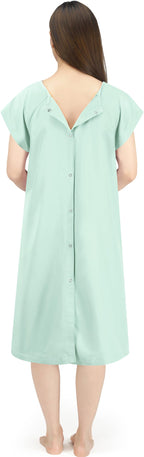 Women's Hospital Gown Patient Gown, Green Lilly, Large-X-Large