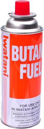 Iwatani BU-6 CassetteFeu Butane Fuel Canister For Butane Stove & Torch Refills, 8-Ounce Corporation of America BU-6 Butane Fuel Canister for Portable Butane Stove, Red