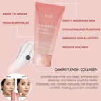 YULI collagen night wrapping mask, Overnight collagen face mask Easy Peel Off Facial Mask Skin Care night mask 2.54 fl.oz (2pcs)