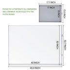 2000 Piece Non-Wood Jigsaw Puzzle Board with Drawers and Felt Fabric Cover Mat, Portable Puzzle Table for Adults, Puzzle Tray, Super Large Size: 40×30 Inch Work Surface, Lightweight Design