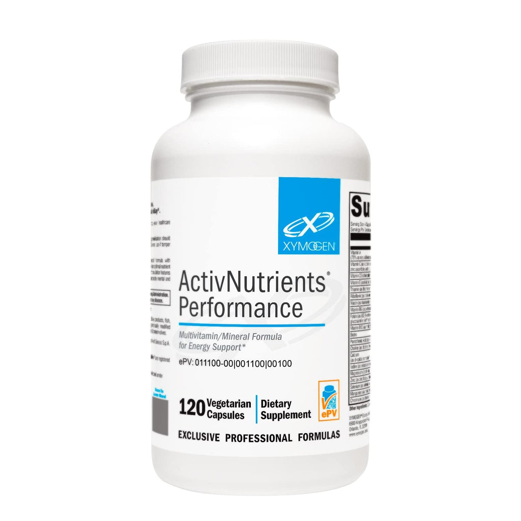 XYMOGEN ActivNutrients Performance - Multivitamin & Multimineral Formula - Energy, Immune & Wellness Support - Active B Vitamins & Chelated Minerals - Vegetarian, Non-GMO & Gluten-Free - 120 Capsules