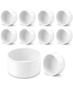 10 Pcs 1-1/2 Inch PVC End Cap Fittings, SCH40 PVC Pipe Caps for 1.90 in OD Pipe, Heavy Duty White Socket Pipe End Caps for Plumbing, Irrigation, DIY Furniture & Garden Frames