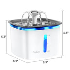 Veken Innovation Award Winner 95oz/2.8L Cat Water Fountain, C1 Classic