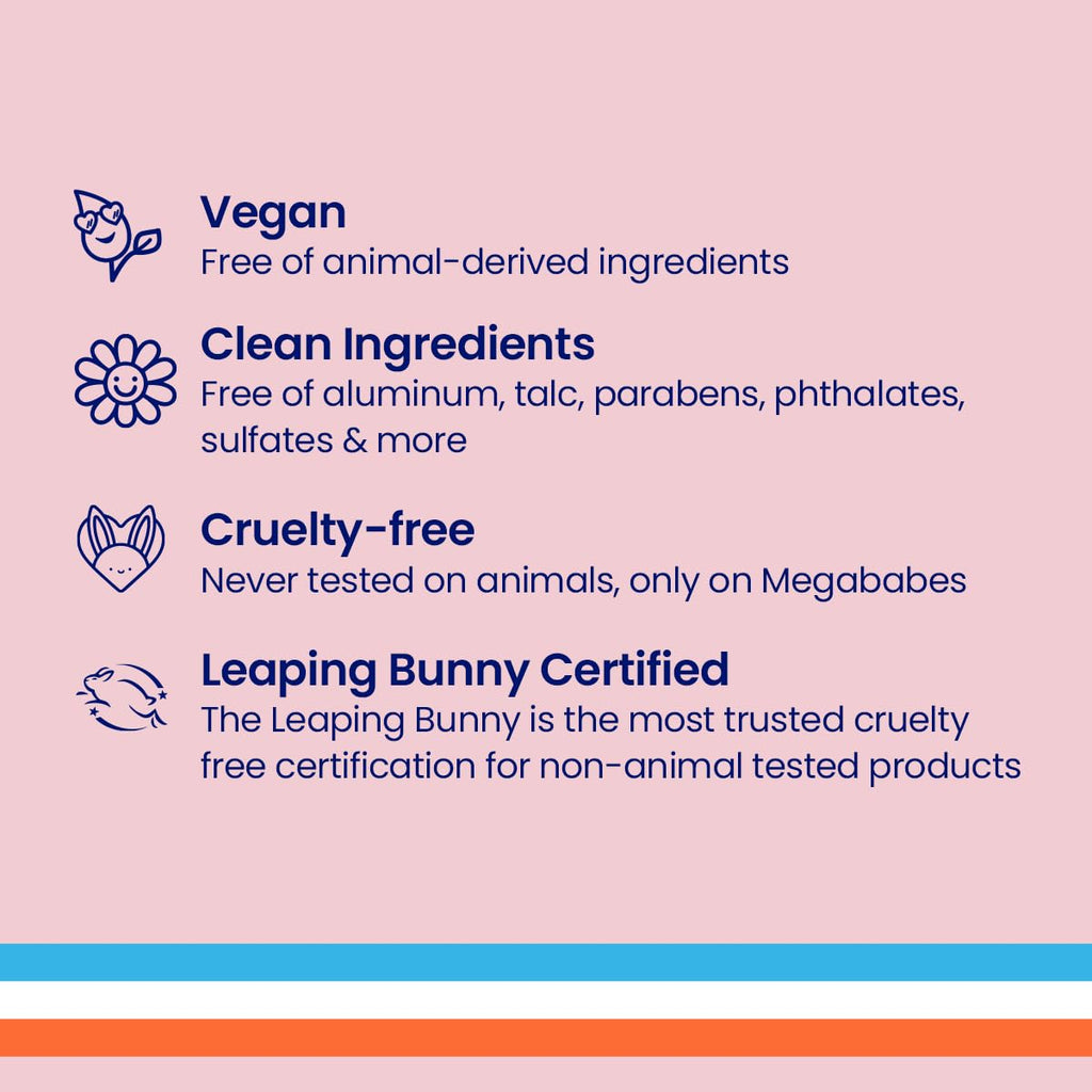 Megababe Sweat Absorbing Body Powder - Bust Dust, with Applicator Pump, Summer and Hot Weather Must-Have, Talc-Free, All Natural, 3 oz