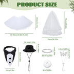 Hoemwarm Wedding Porch Goose Outfit Set Bride Groom Costume