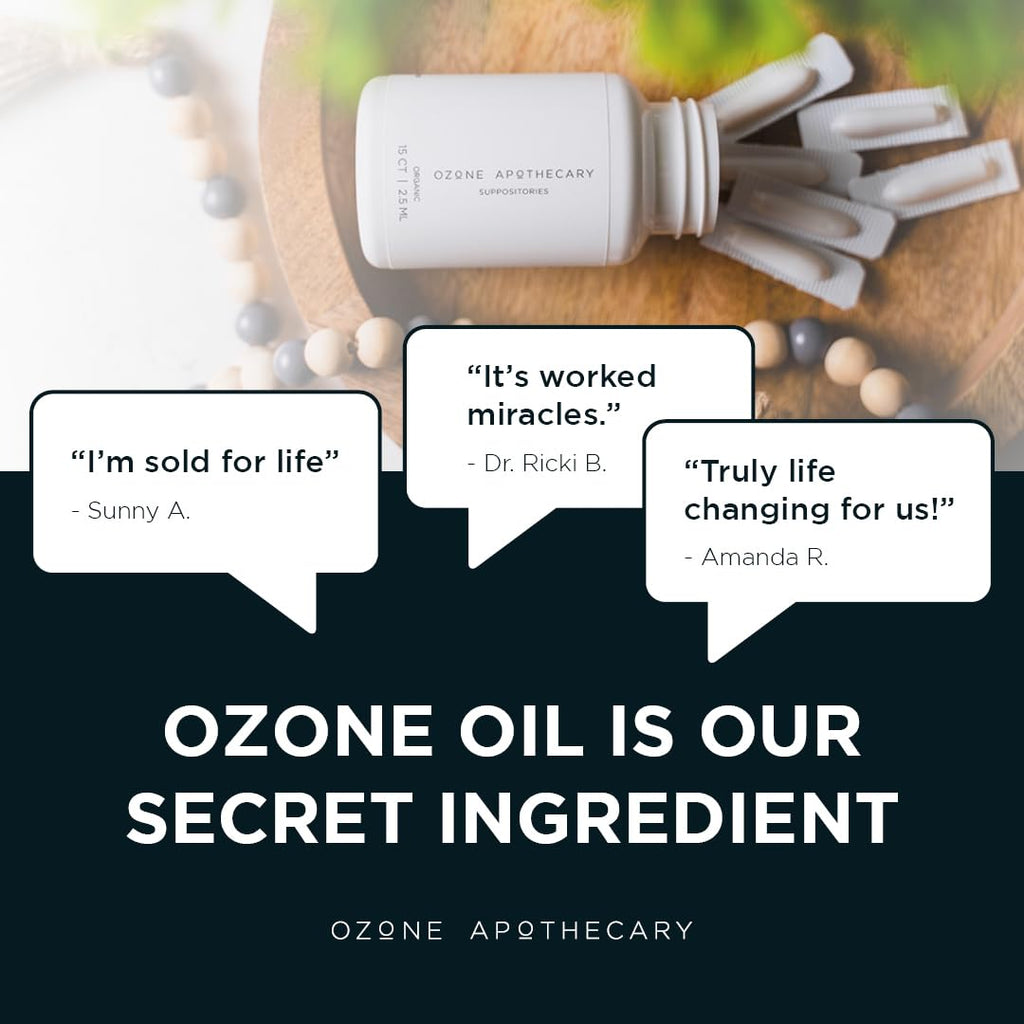Ozone Apothecary Ozone Suppositories | Ozone Olive Oil Infused Rectal Suppositories | Ozonated Oil to Nourish, Protect & Cleanses for People and Pets