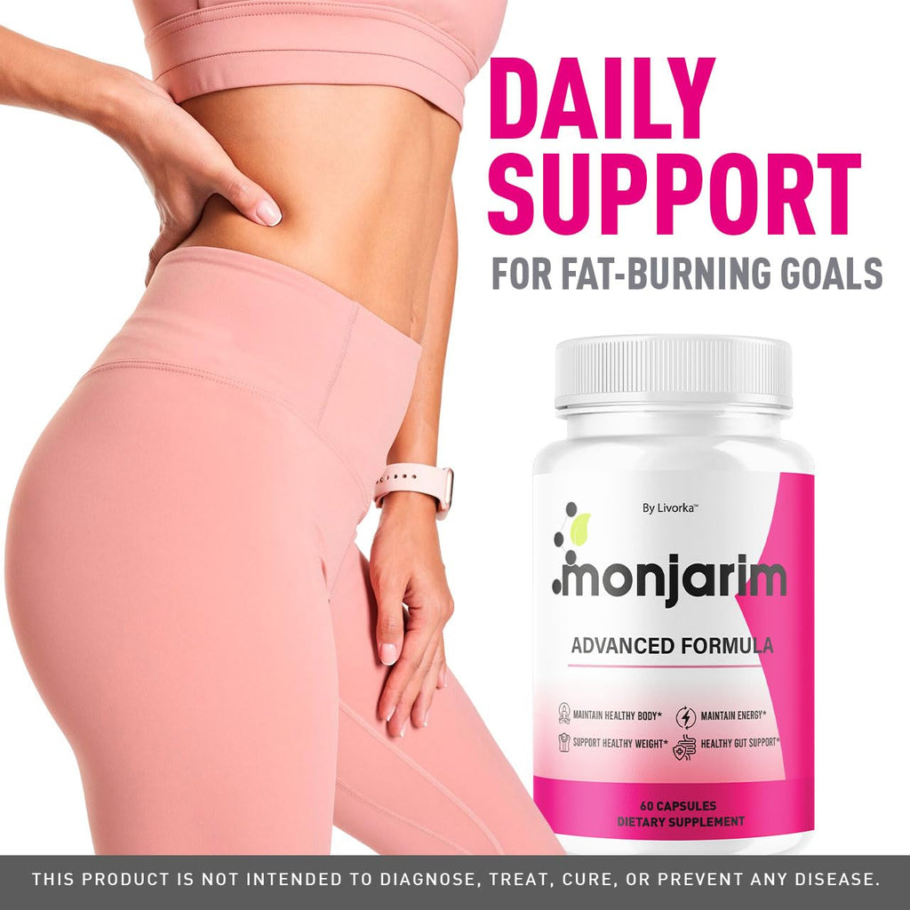 Monjarim Capsules - Official Monjarim Advanced Support Pills Premium Formula, All Natural Monjarin Supplement Vitamins for Overall Health & Wellness Reviews, 60 Capsules for 1 Month