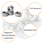 1/4-20 Hex Nut 1/4 20 Nut for 1/4 Bolts 304 Stainless Steel