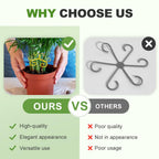 Plant Stem Support Set, 2025 New Reusable Plastic Climbing Plant Support Plant Trellis 3/6 Pcs, Upgrade Climbing Houseplant Support Stakes for Indoor Plants Stem Holder (3, Green)