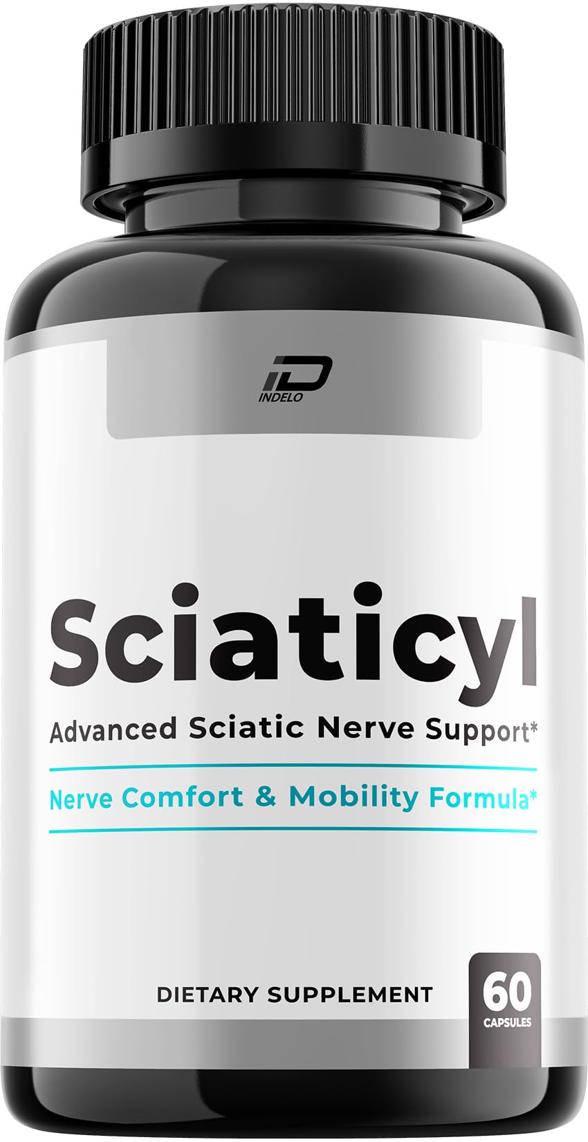 Sciaticyl Capsules – Sciaticyl Advanced Supplement Natural Blend Formula to Maintain Healthy Levels and Extra Strength (1 Pack - 60 Capsules)