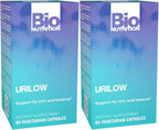 Bio Nutrition 2 Pack Urilow 60 Vegetarian Capsules | Natural Support for Urinary Health | Promotes a Healthy Uric Acid Balance