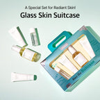 mixsoon Glass Skin Suit Case Set-5-Step Skincare Kit - Hydrating and Radiance-Cleansing Oil, Foam, Essence, Cream 105ml / 3.55 fl.oz. Korean Glass Skin Care